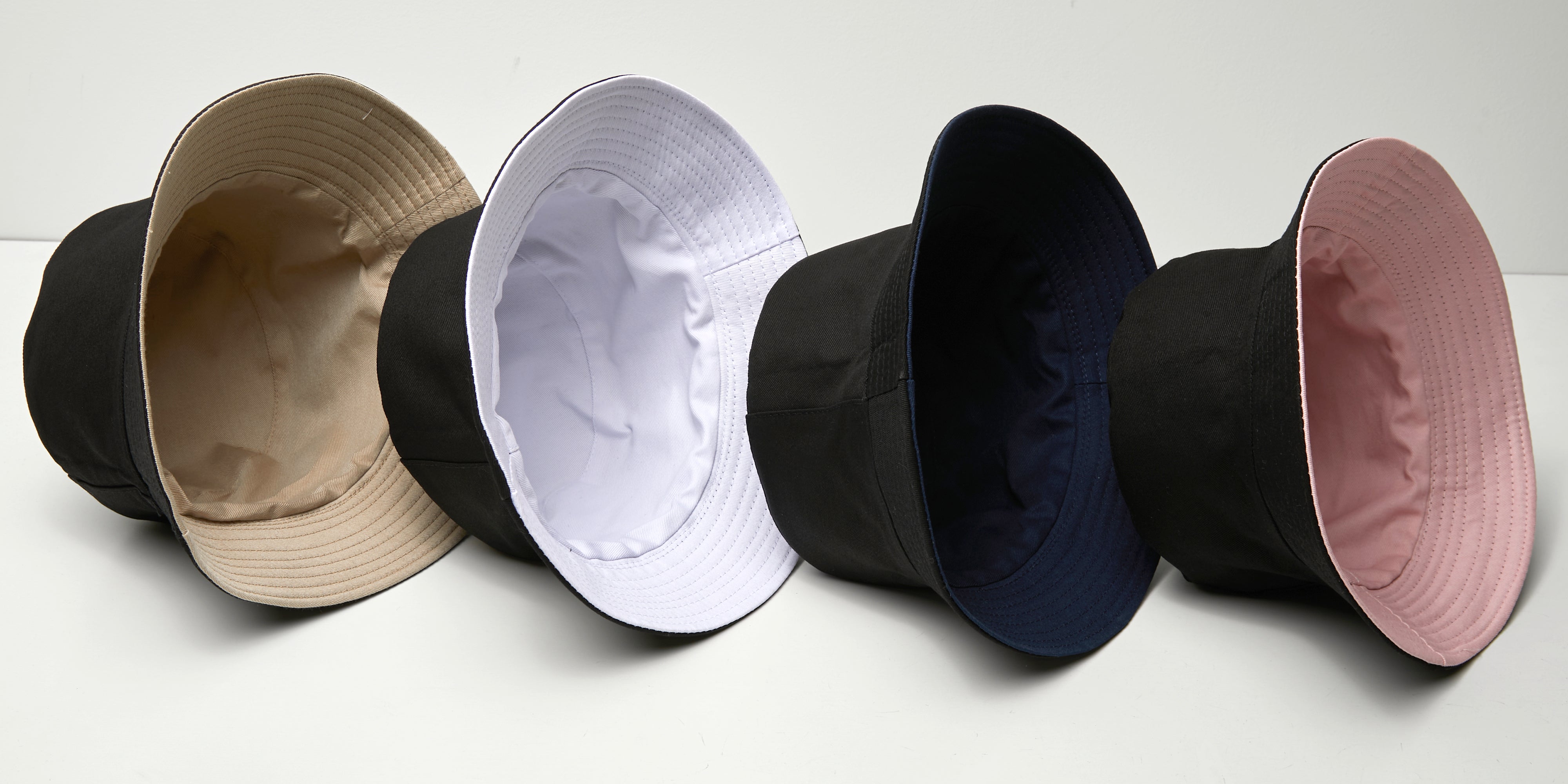 Basic Double-Sided Reversible Unisex Bucket Hat, 100% Cotton