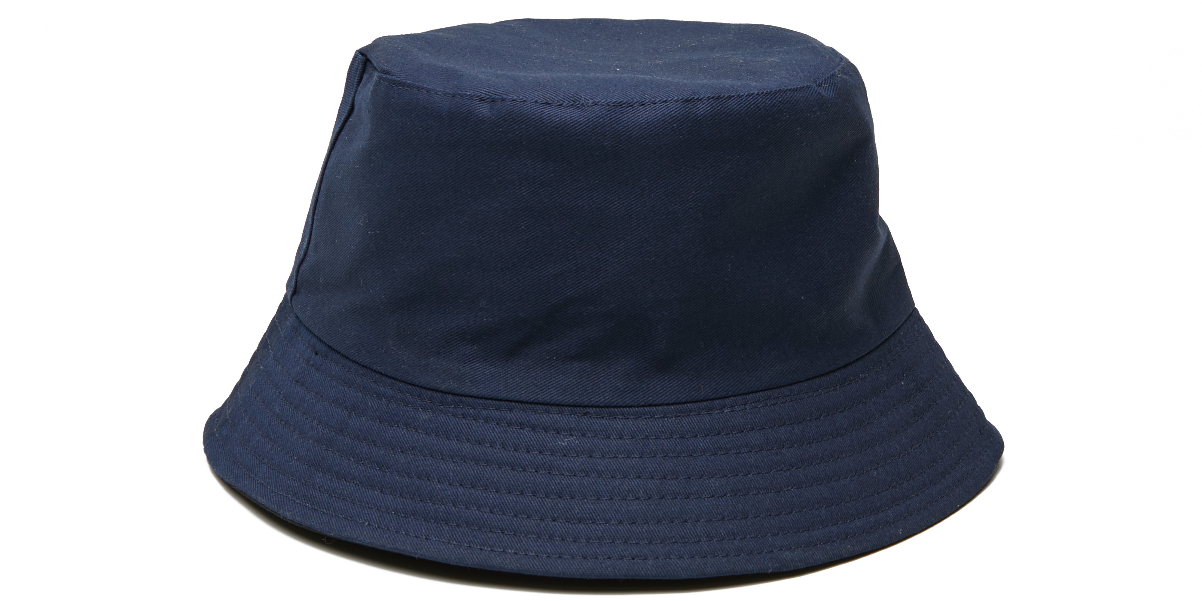 Basic Double-Sided Reversible Unisex Bucket Hat, 100% Cotton Summer Bucket  Hat - NAVY / 100% Cotton