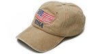 khaki American flag USA cap 
